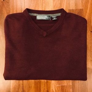 Burgundy Oscar de la Renta Sweater